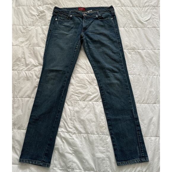 Levis Skinny Jeans Vintage 582 Size12 M Blue Pants Ladies Mid Rise Stret… - Picture 2 of 12